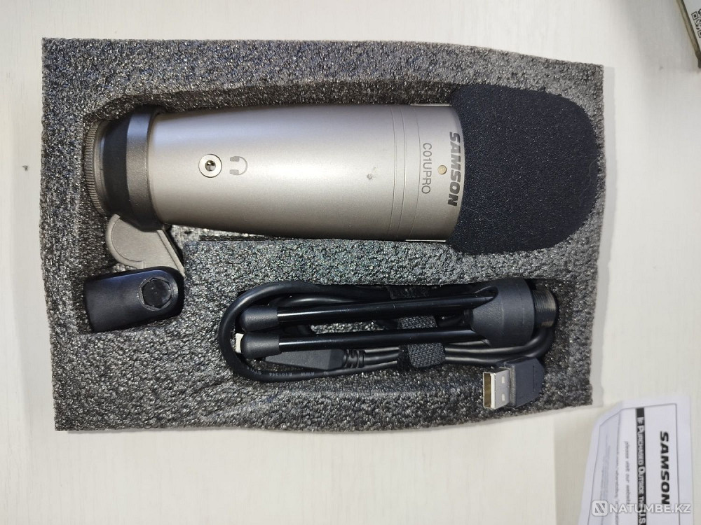 Samson s01upro USB микрофоны + үстелге арналған тіреуіш  Алматы - изображение 8