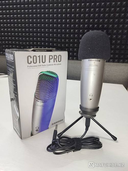 Samson s01upro USB микрофоны + үстелге арналған тіреуіш  Алматы - изображение 3