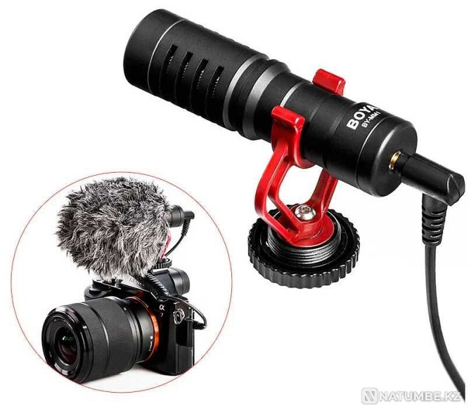 Microphone BOYA BY-MM1; On-camera microphone Almaty - photo 6
