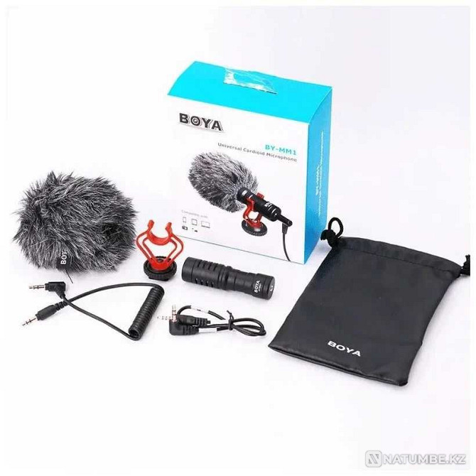 Microphone BOYA BY-MM1; On-camera microphone Almaty - photo 2