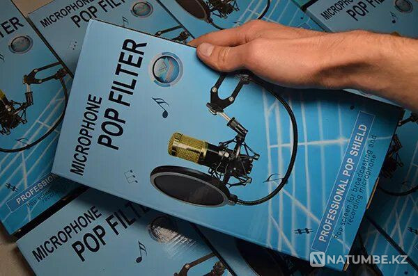 Universal pop filter for condenser. microphones - BM-800 - F100 - F200 Almaty - photo 2