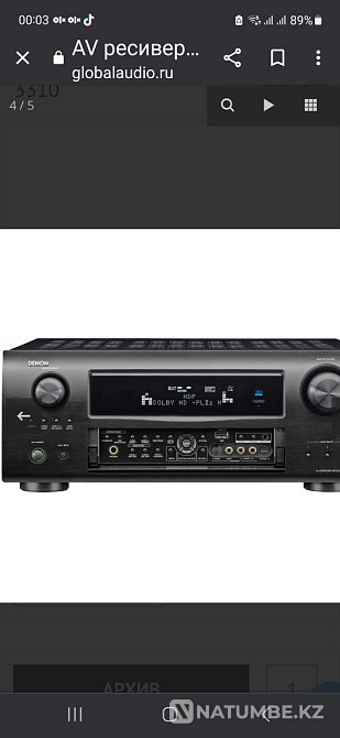 DENON AVR -3310 с мощностью 120 вт Алматы - изображение 1