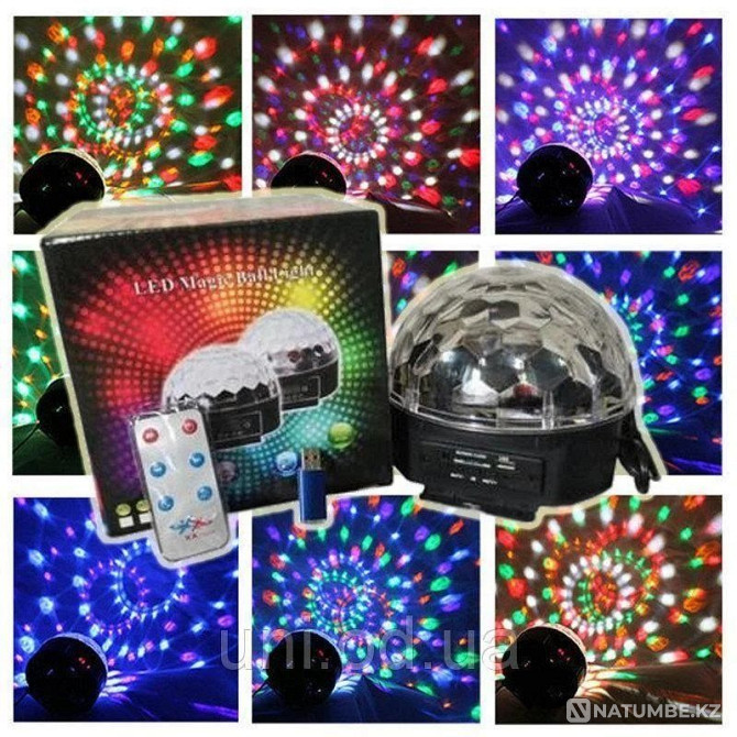 Disco ball light music bluetooth speakers remote control Almaty - photo 3