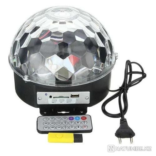Disco ball light music bluetooth speakers remote control Almaty - photo 5