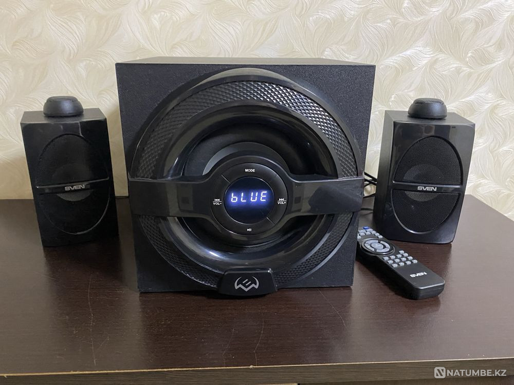 Топовый сабвуфер мощный Sven большой 60watt есть bluetooth и USB Алматы - изображение 7