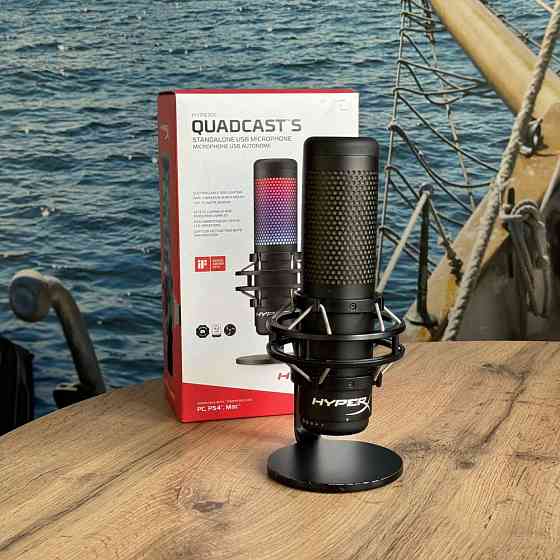 Игровой микрофон HyperX Quadcast S Алматы