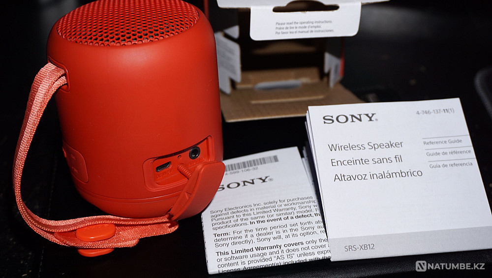 Sony SRS-XB12 блютуз колонки bluetooth orange Алматы - изображение 3