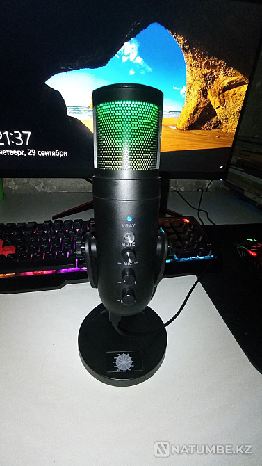 СРОЧНО качественный rgb микрофон Алматы - изображение 1