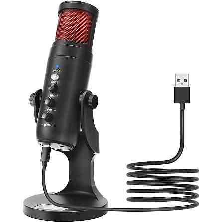 Микрофон для пк с подсветкой Микрофон RGB Алматы