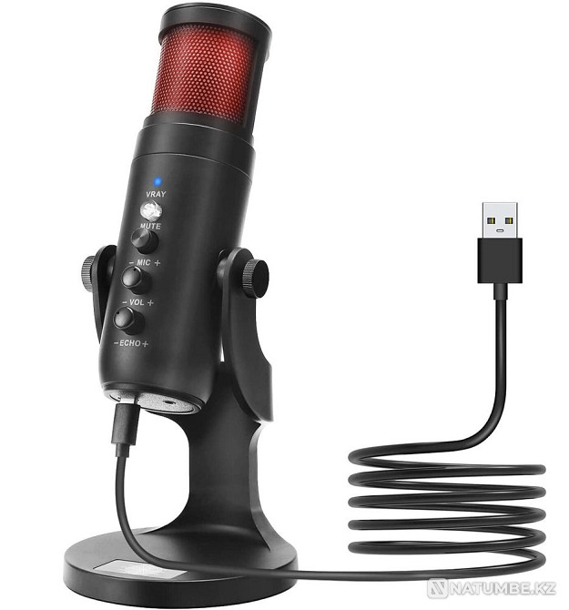 Микрофон для пк с подсветкой Микрофон RGB Алматы - изображение 2