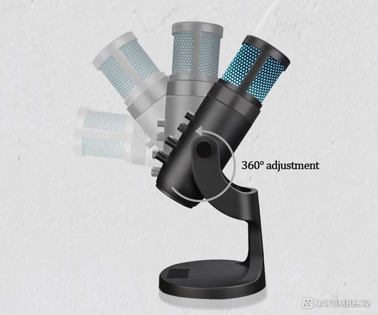 Микрофон для пк с подсветкой Микрофон RGB Алматы - изображение 5