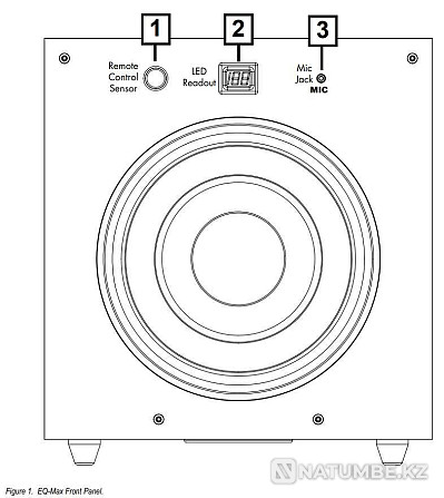 Velodyne EQ-Max 8 active subwoofer with remote control and microphone Almaty - photo 3