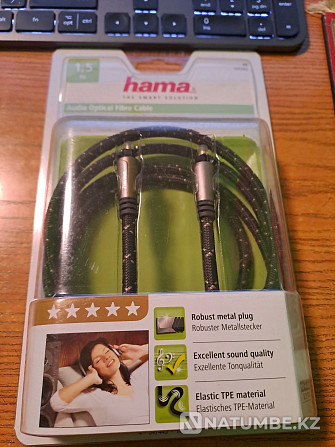 Optical cable Hama Toslink 1.5m HD Audio 5.1/7.1 Almaty - photo 1