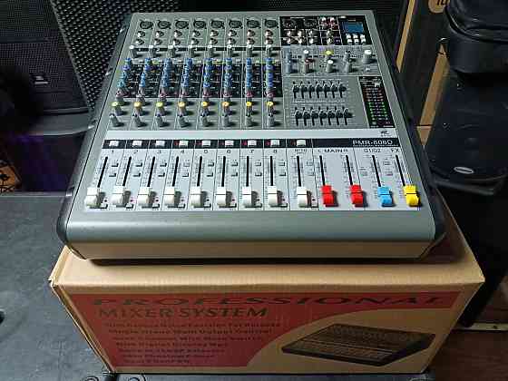 Активный Микшерный пульт PRO Audio 806D 2x650W на канал Алматы