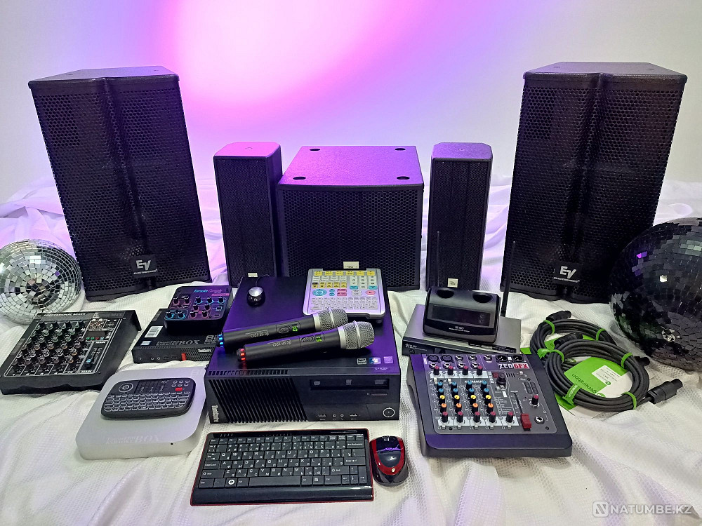 Karaoke systems and turnkey sound. Musical equipment; speakers Almaty - photo 1