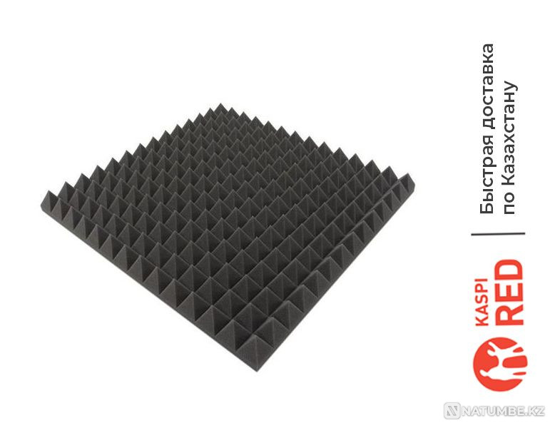 Acoustic foam rubber wedge-shaped pyramid Almaty - photo 1