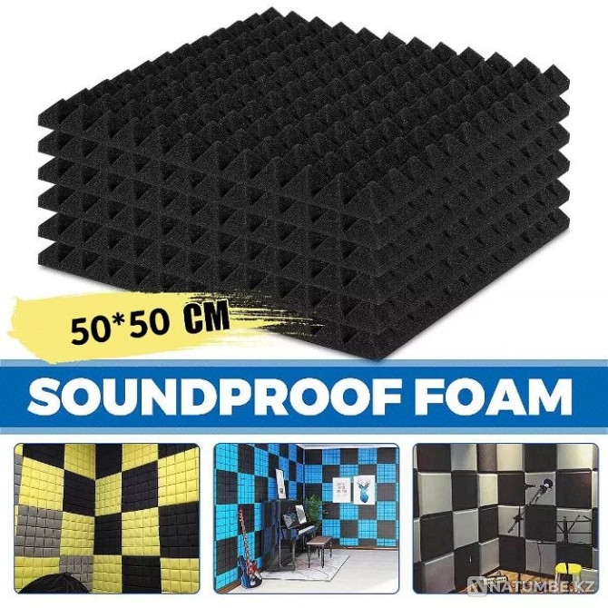 Acoustic foam rubber atex ap3 500x500x50 mm) Almaty - photo 1