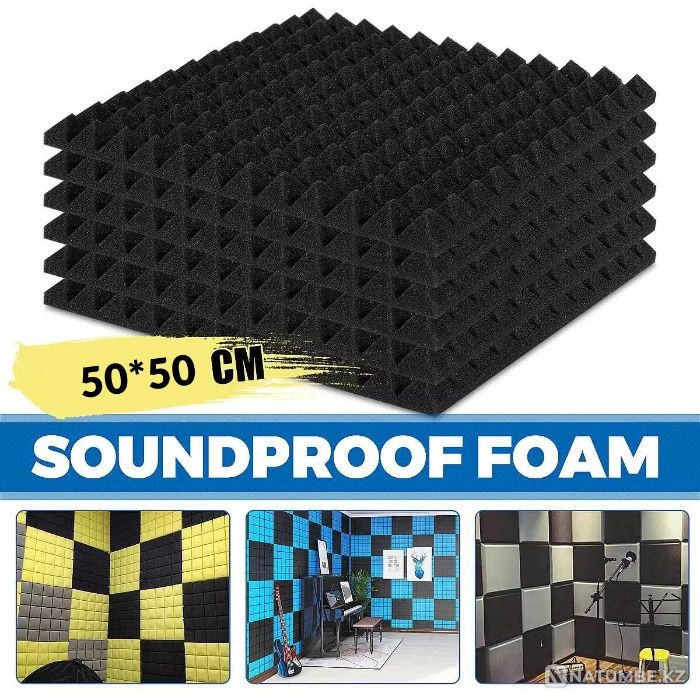 Acoustic foam rubber atex ap3 500x500x50 mm) Almaty - photo 1