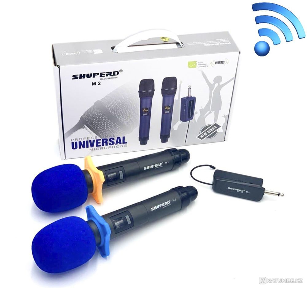 Переносной микрофон Shuperd M2; 50 м; Jack 6;3 мм; для караоке Алматы - изображение 1