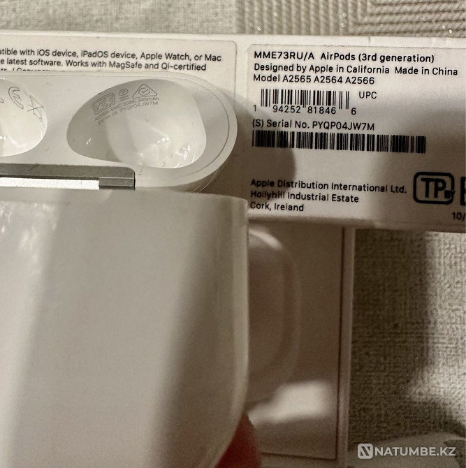 Airpods 3 кейс; футляр; зарядчик Алматы - изображение 6