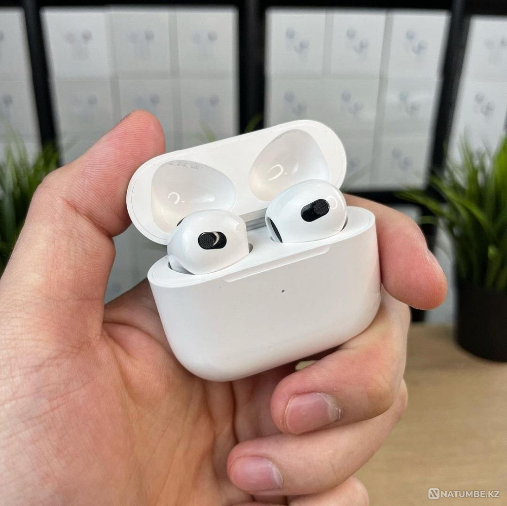 AirPods 3 Lux Premium 1:1 + чехол в подарок. Наушники беспроводные Алматы - изображение 2