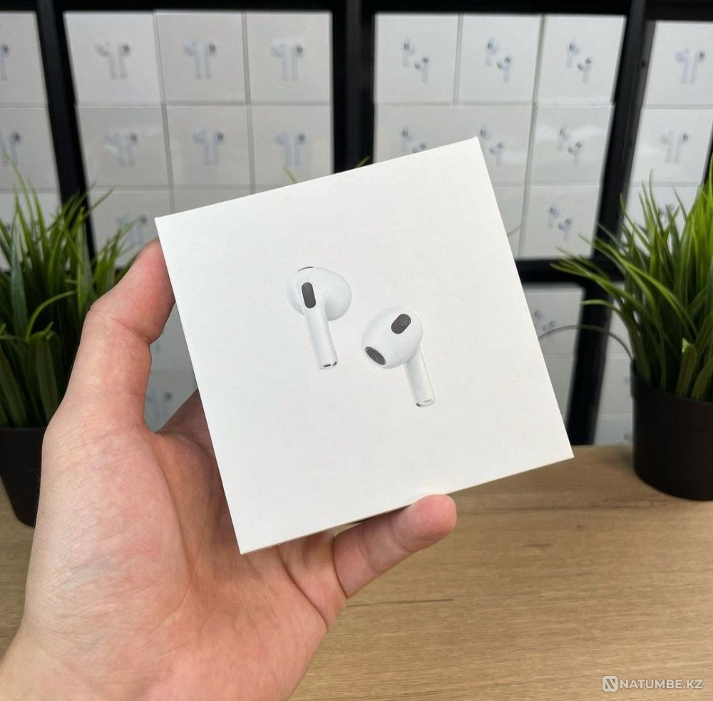 AirPods 3 Lux Premium 1:1 + чехол в подарок. Наушники беспроводные Алматы - изображение 6