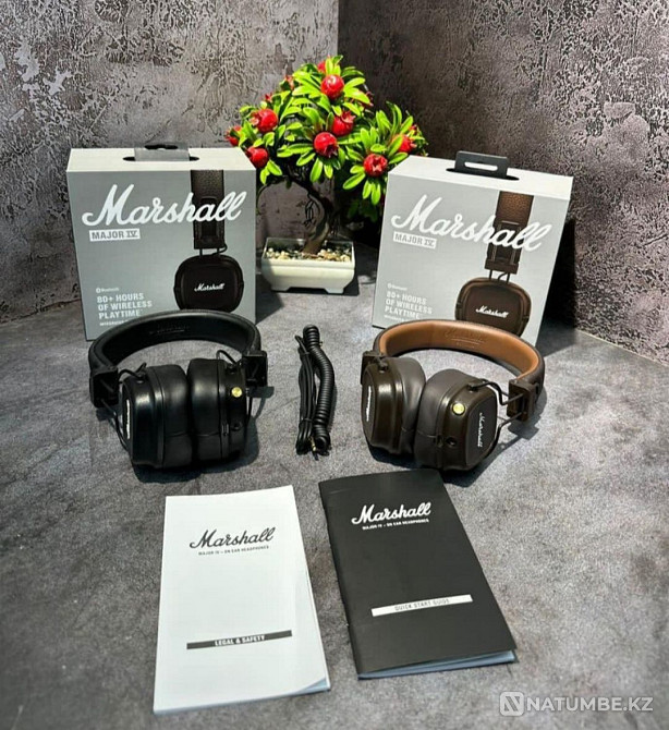 Наушники Marshall Major 4 оригинал отличный подарок на новый год Алматы - изображение 4