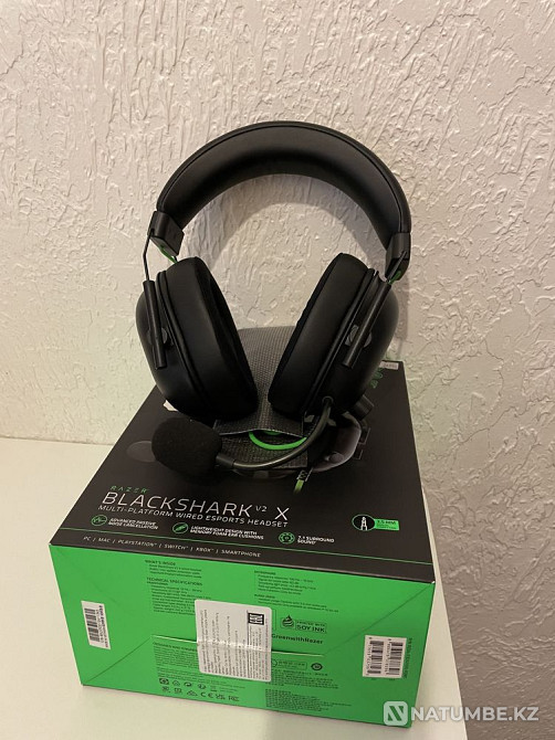 Razer Blackshark V2 X Headphones black Almaty - photo 1