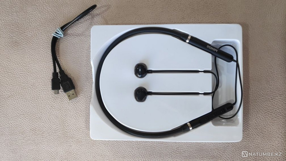 Наушники беспроводные с ободком Miniso Алматы - изображение 6