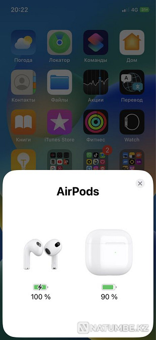 AirPods 3 lux беспроводные наушники новые Алматы - изображение 6
