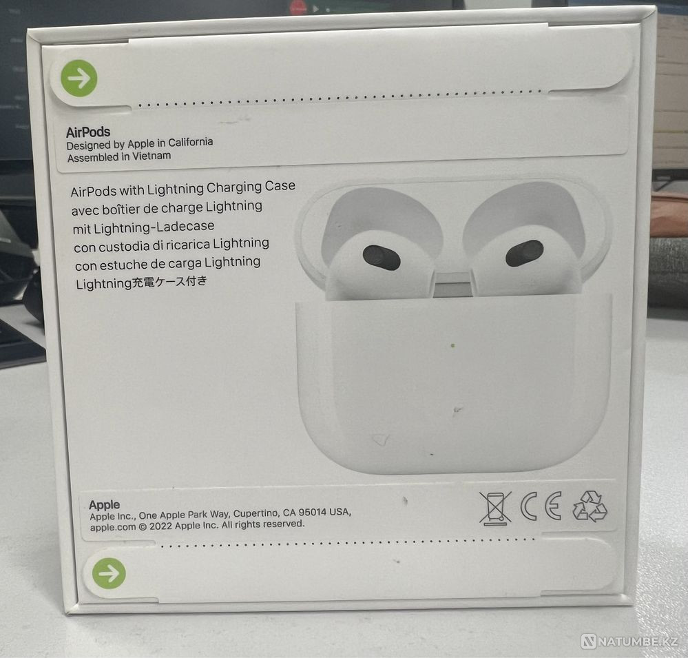 Selling apple airpods headphones (3rd gen) Almaty - photo 2