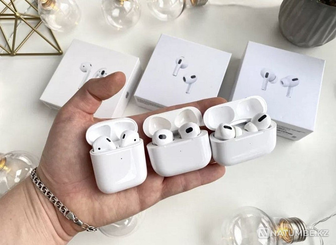 AirPods pro; 2; 3. Wireless headphones. Apple. Wholesale and Retail. Almaty - photo 2