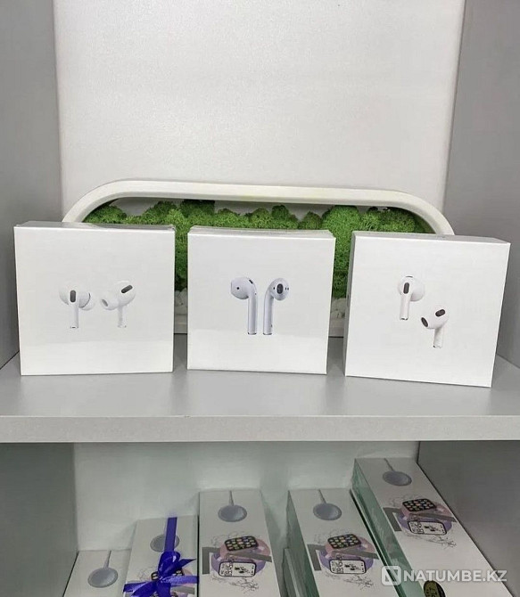 AirPods pro; 2; 3. Сымсыз құлаққаптар. Алма. Көтерме және бөлшек сауда.  Алматы - изображение 7
