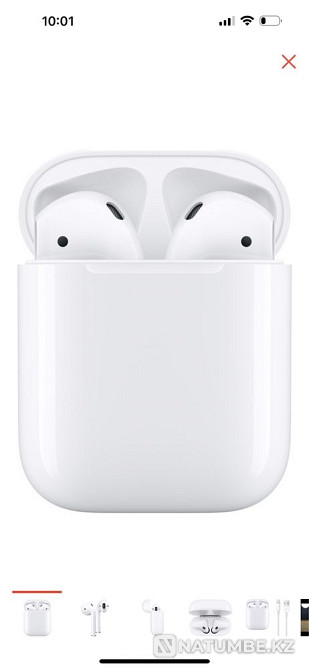 Air pods 2 Наушники Apple AirPods with Charging Case Алматы - изображение 2