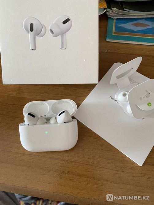 Наушники AirPods Pro оригинальные в неплохом состоянии Алматы - изображение 1