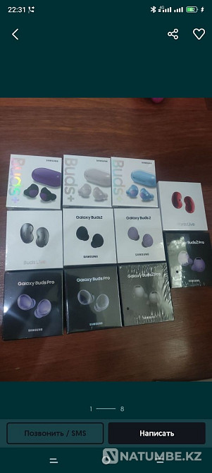 Наушники AirPods 2;3 pro samsung buds и другие Алматы - изображение 1