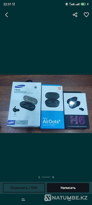 Наушники AirPods 2;3 pro samsung buds и другие Алматы - изображение 4