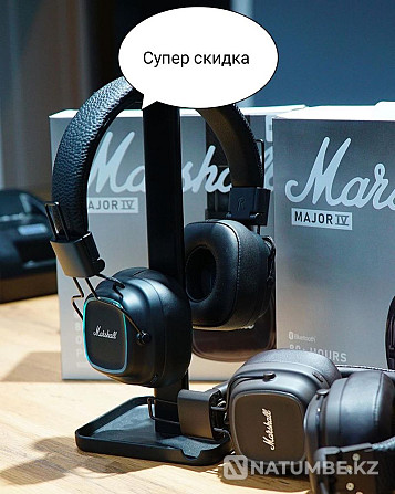 құлаққаптар Marshall Major4; Маршалл құлаққаптары  Алматы - изображение 2