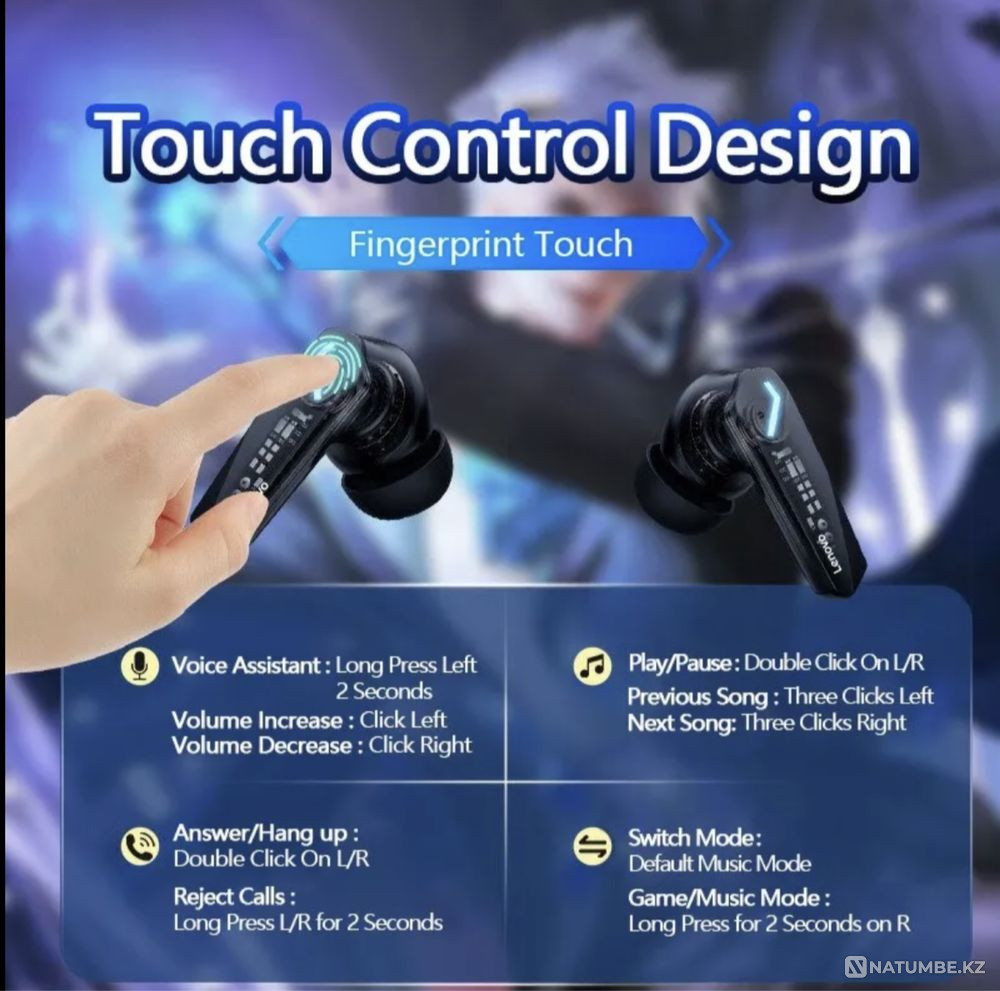 Наушники Lenovo Алматы - изображение 3