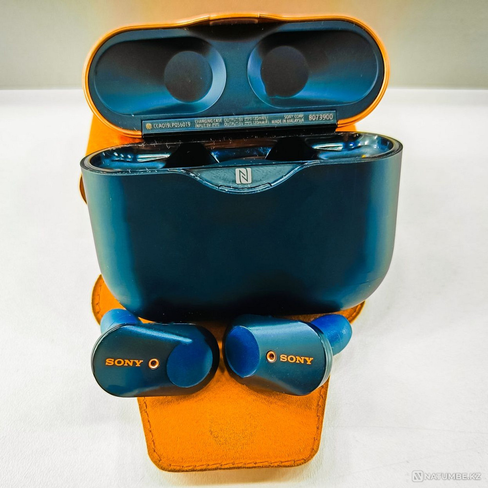 Sony Wf-1000xm3 құлаққап + қорап; сымсыз сызаттарсыз  Алматы - изображение 1