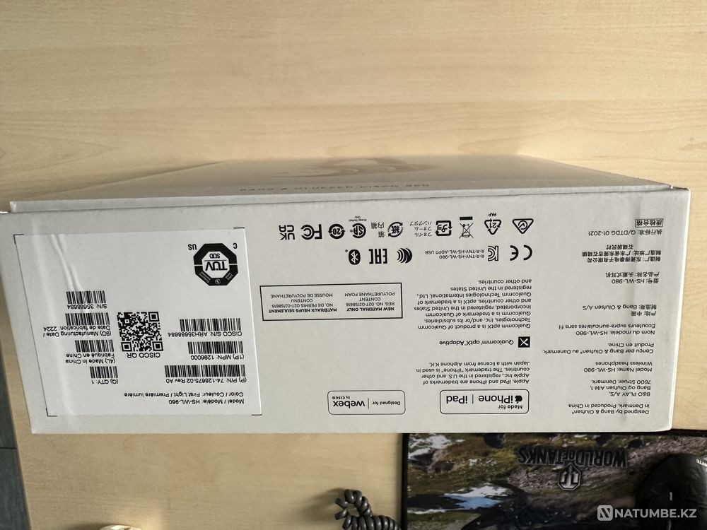 Фирменные наушники Cisco Bang&Olufsen с активным шумоподавлением Алматы - изображение 6