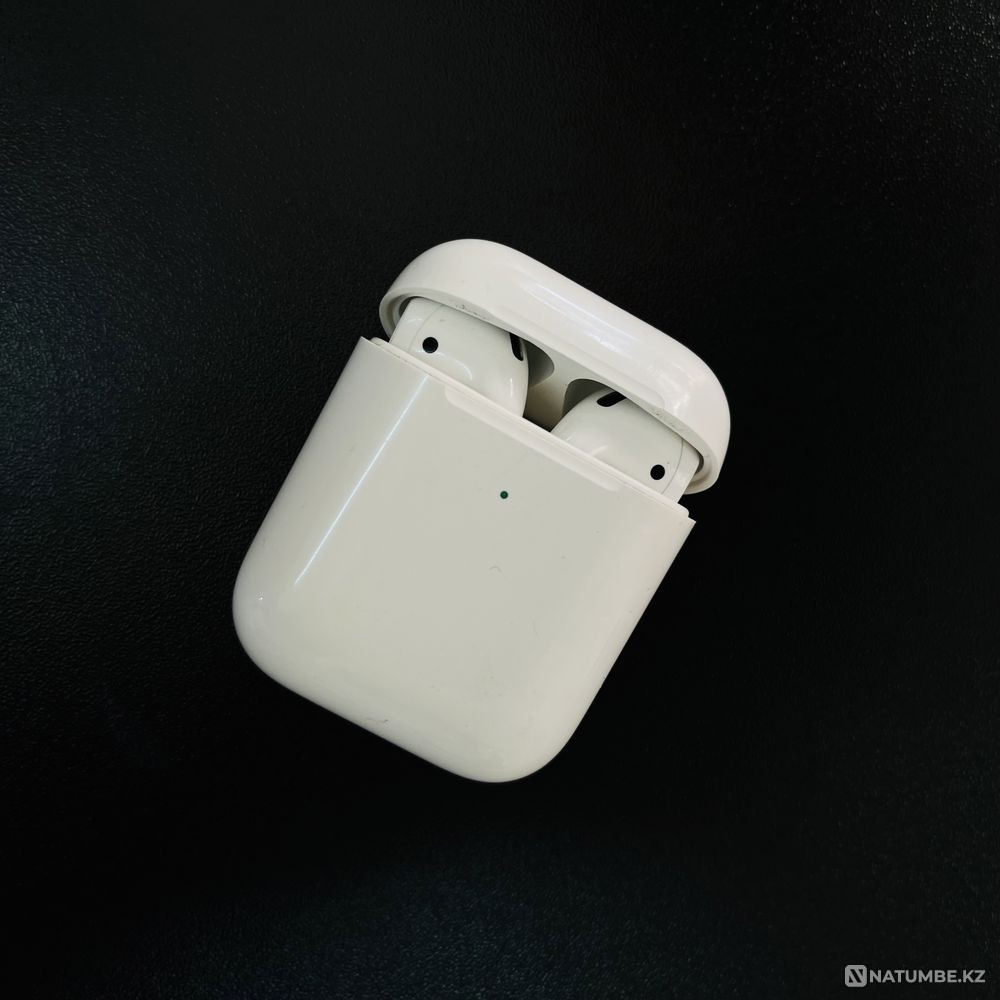 Airpods 2 (айрподс) Оригинал в хорошем состоянии Алматы - изображение 3