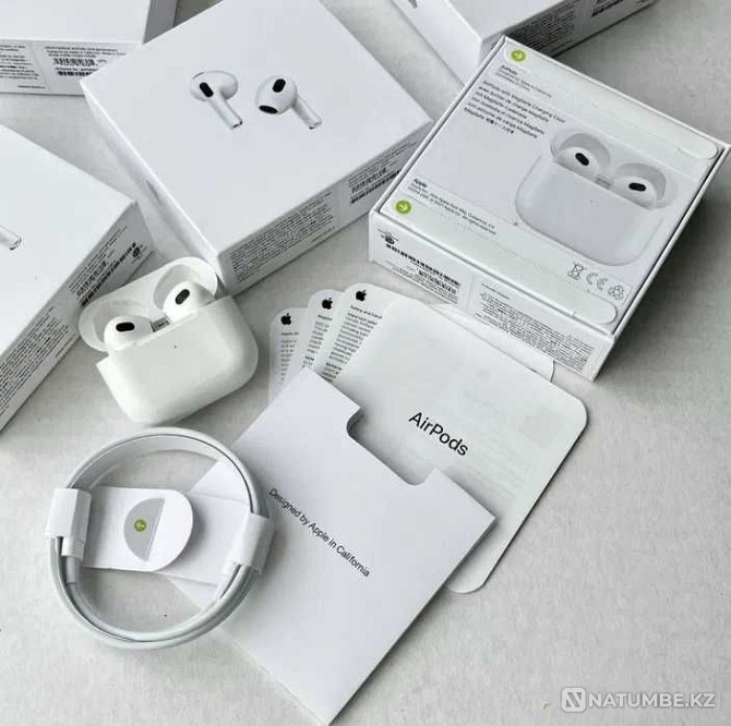 AirPods PRO Беспроводные Наушники Apple (Bluetooth) айрподс!!! Алматы - изображение 1