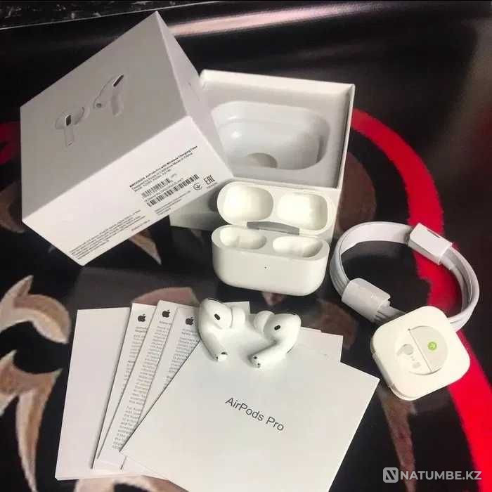 AirPods PRO Беспроводные Наушники Apple (Bluetooth) айрподс!!! Алматы - изображение 3