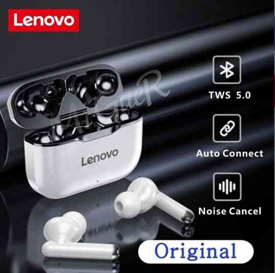 Наушник Lenovo LP1; оригиналБеспроводные наушники Bluetooth 5.0  Алматы