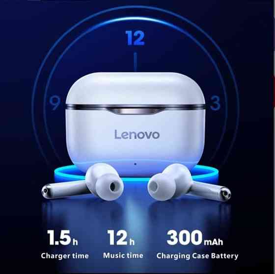 Наушник Lenovo LP1; оригиналБеспроводные наушники Bluetooth 5.0  Алматы