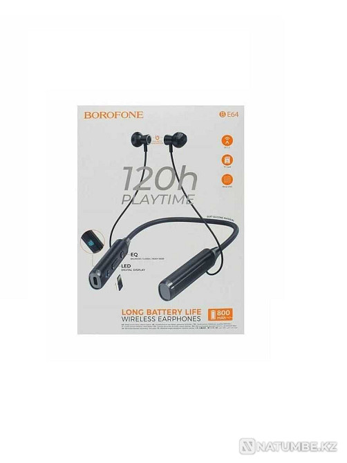 Беспроводные Bluetooth наушники Borofone BE64 Алматы - изображение 2