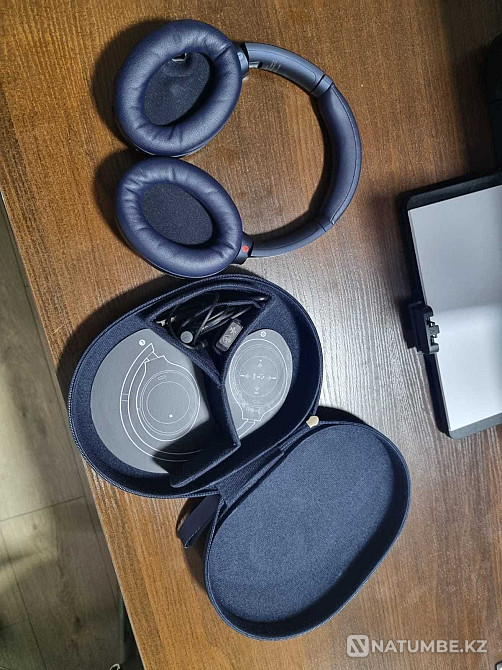 Sony WH-1000XM4 беспроводные Bluetooth наушники синие Алматы - изображение 3