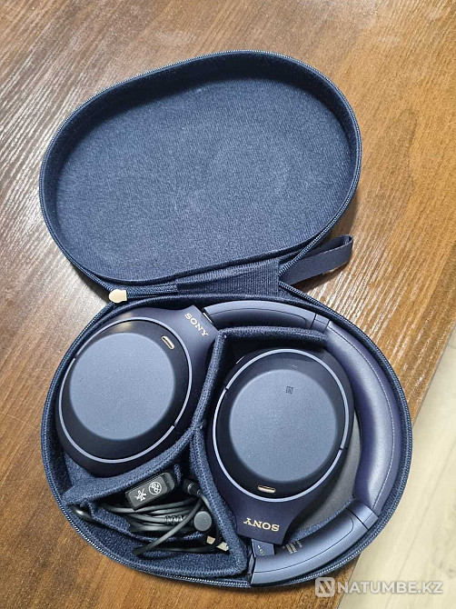 Sony WH-1000XM4 беспроводные Bluetooth наушники синие Алматы - изображение 2