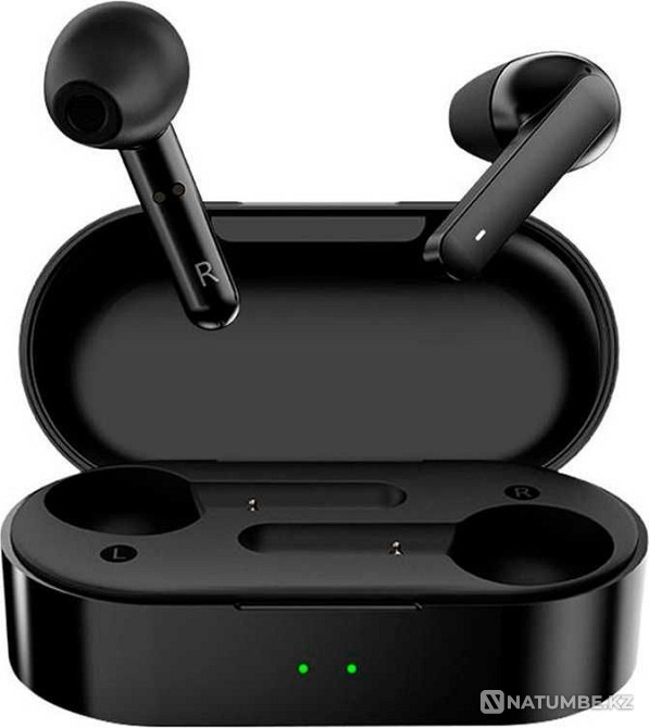 Беспроводные наушники QCY T3 черный Алматы - изображение 1